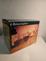 6 elegante Rotweingläser