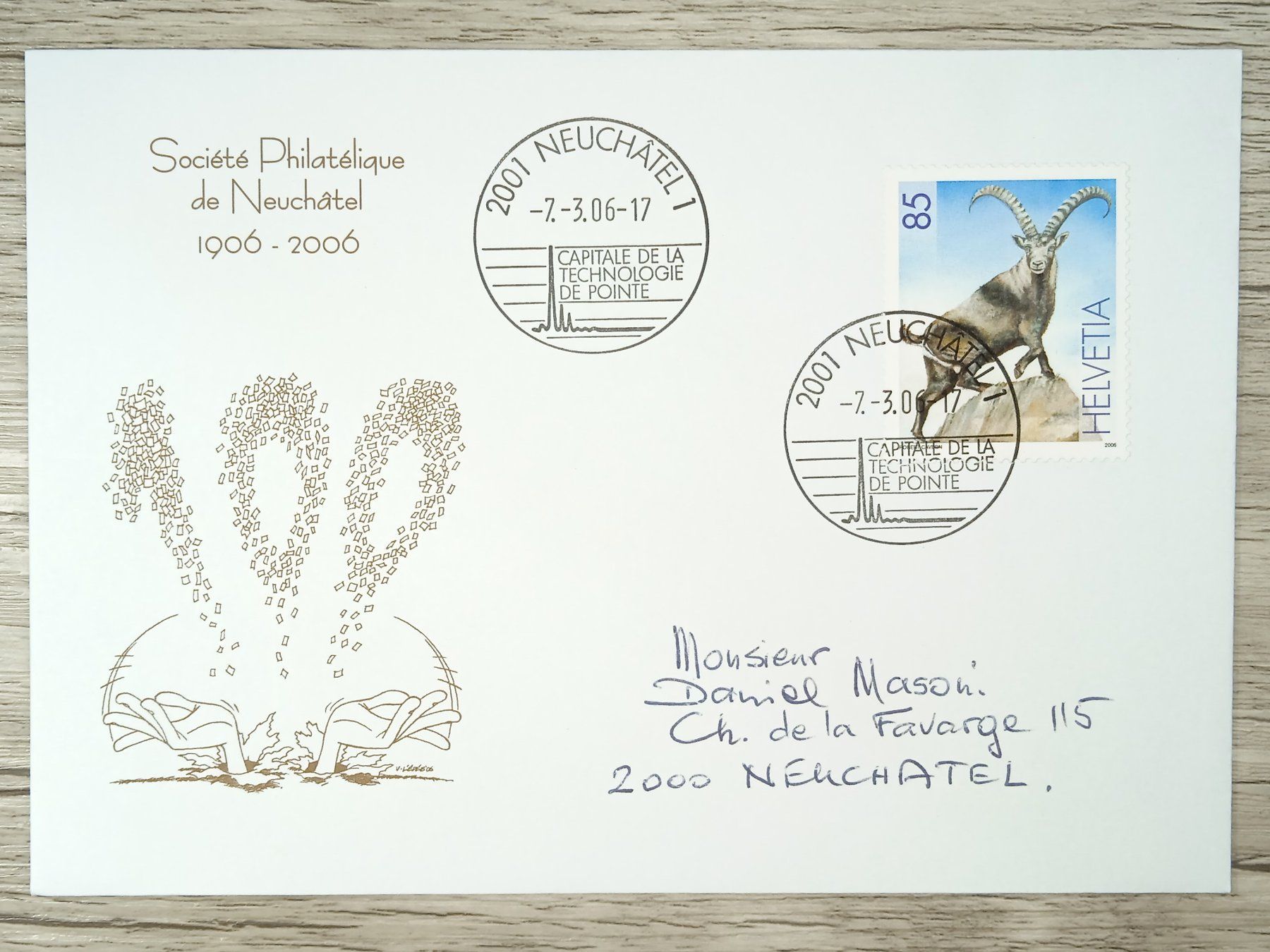 Tous les timbres: TR10 Enveloppe + Timbre Suisse 1906 – D'occasion à Cousset par Patrick_Collections