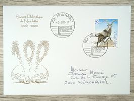 TR10 Enveloppe + Timbre Suisse 1906