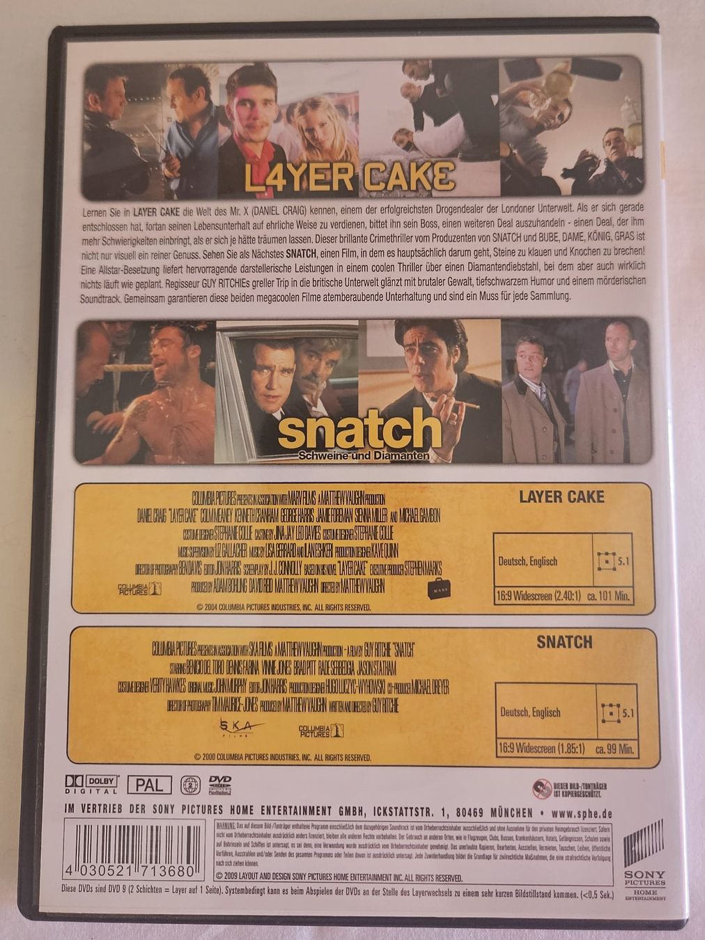 Alle DVDs: 2 Filme auf einer DVD, Layer Cake und Snatch – Gebraucht aus Zetzwil von Power4 1