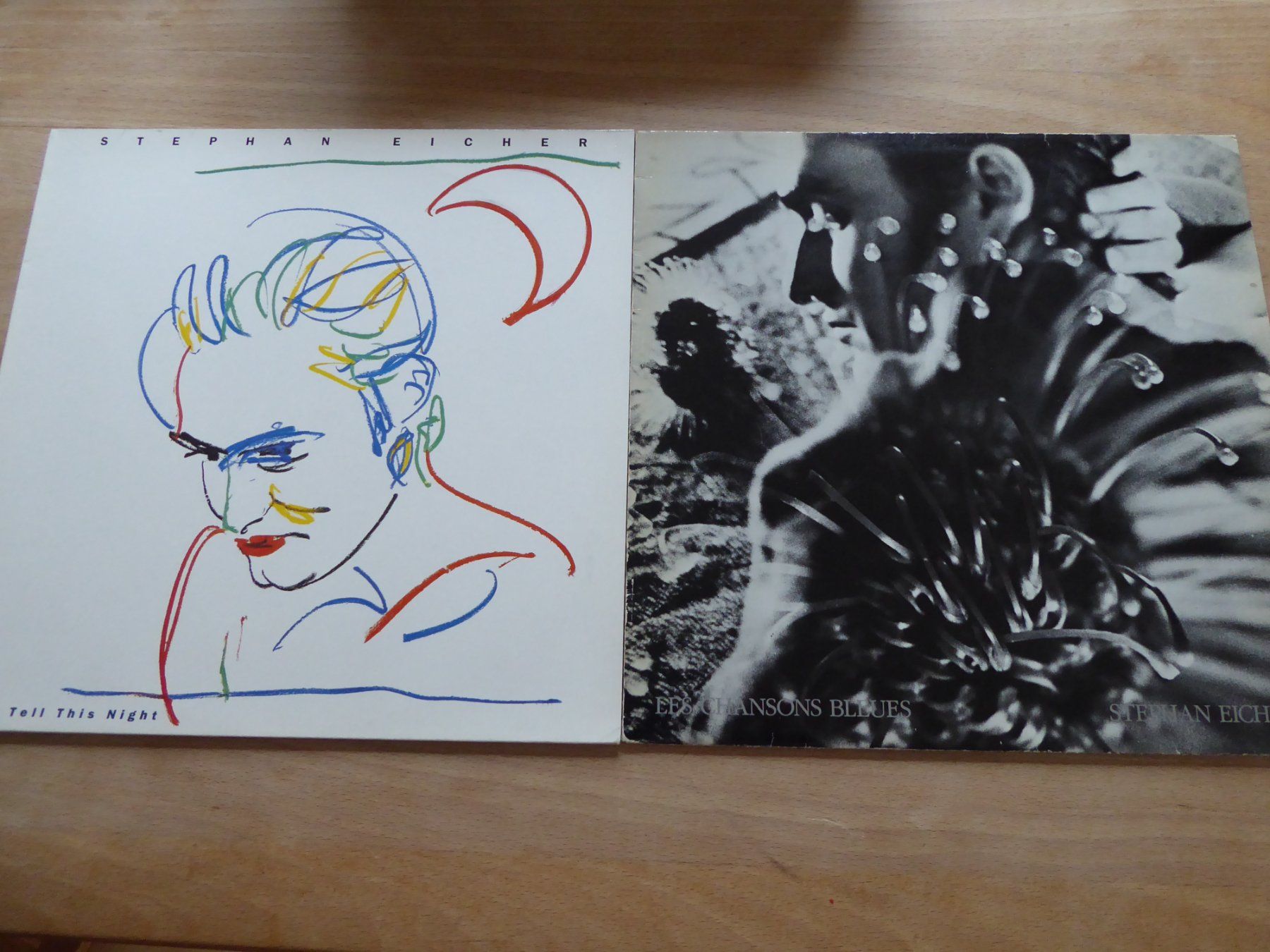 Dischi in vinile: Stephan Eicher   2 LP's ,  I Tell This Night + Les Chansons – Usato da Büsserach venduto da Bey23