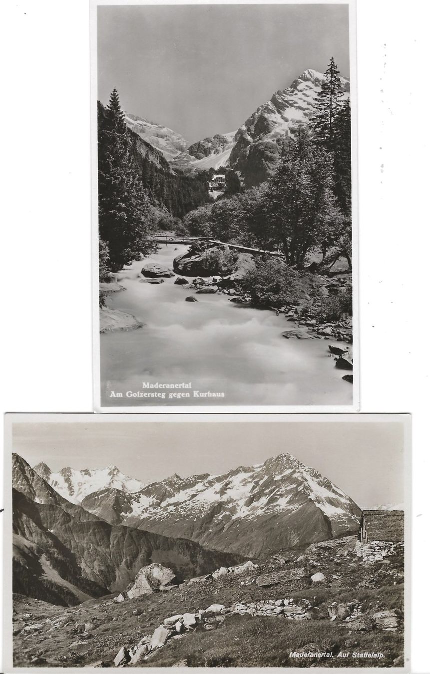 Cartes postales: 2 x Maderanertal – D'occasion à Frauenfeld par Merk52