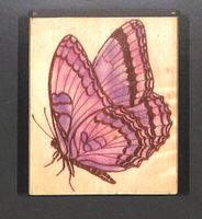 Sommervogel Stempel 🦋 KREATIVA. Holzmontierter Gummistempel