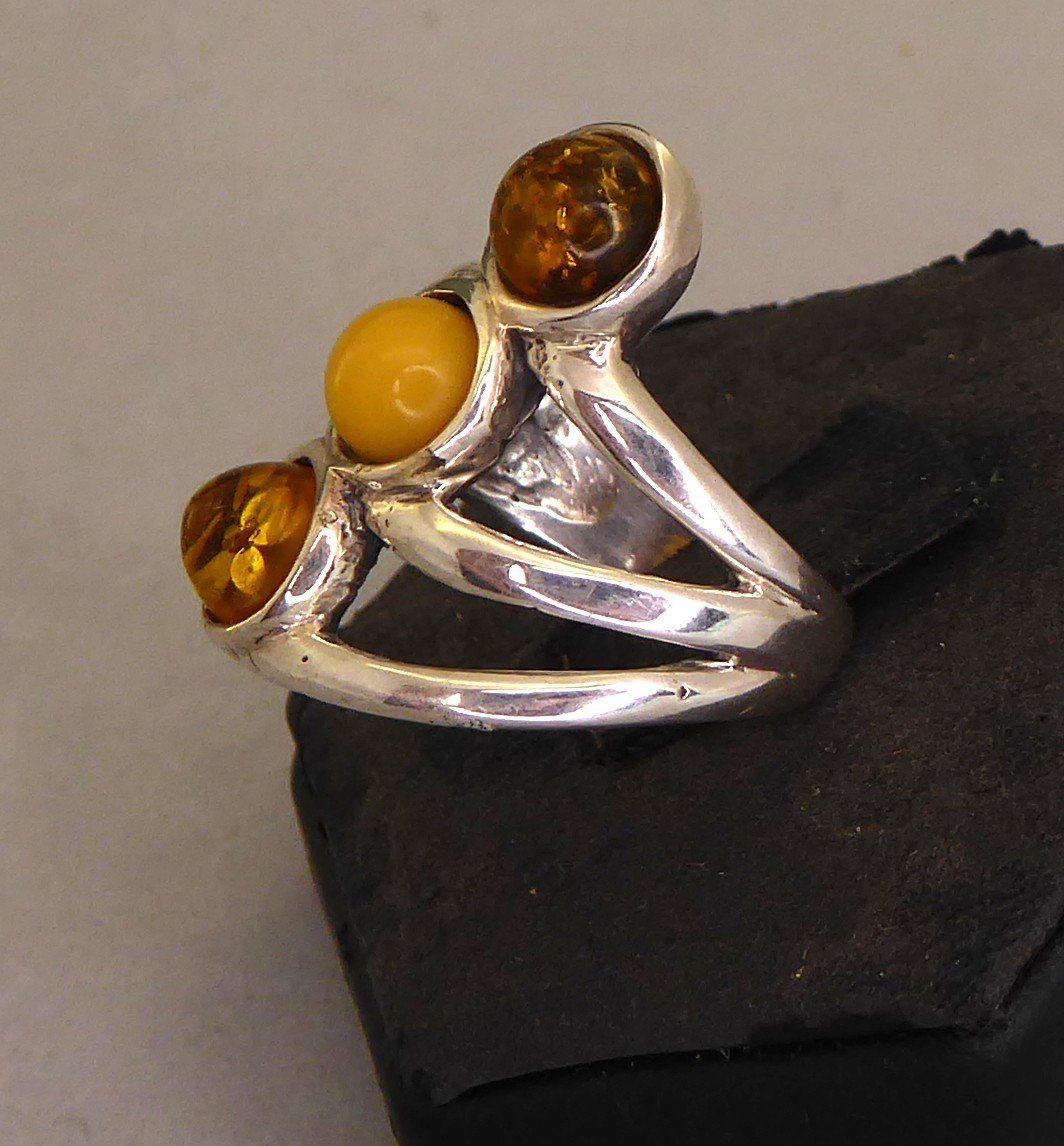 Ringe: Ring 925er Silber Bernstein – Gebraucht aus Muri AG von Lineli2020 3