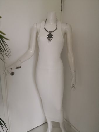 🤩 MANGO SUIT KLEID GERILLT & GEFUTTERT ECRU