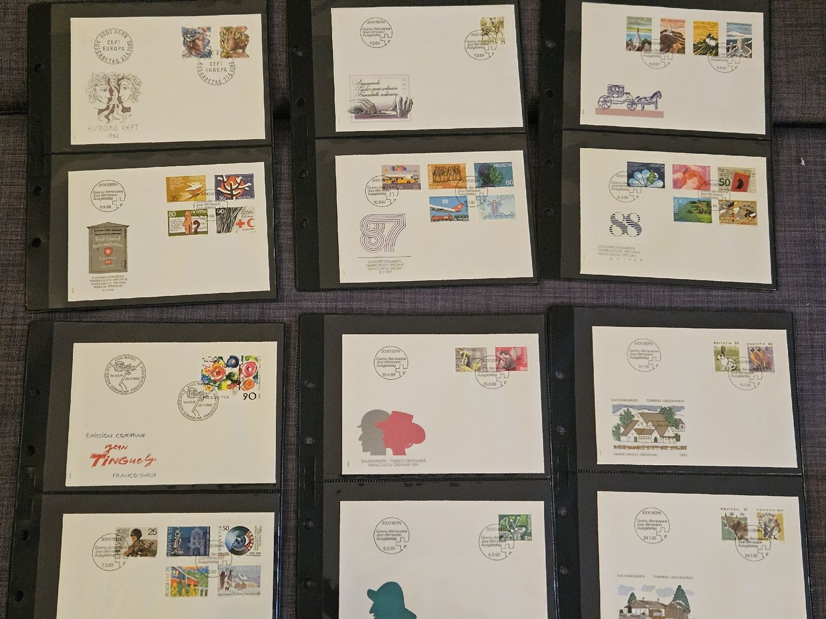 Tutti i francobolli: Sammlung Schweiz FDC 1981 - 1997 / 112 Ersttagesbriefe – Usato da Oberdorf BL venduto da BaldenEagle 4