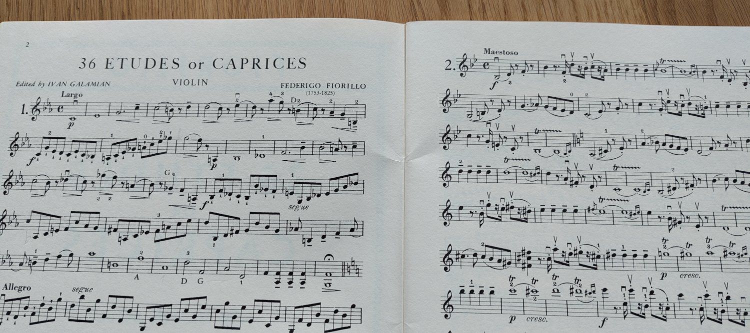 Bücher: Fiorillo 36 Etudes or Caprices Violin Solo – Neu (gemäss Beschreibung) aus Zürich von kba_579s 1