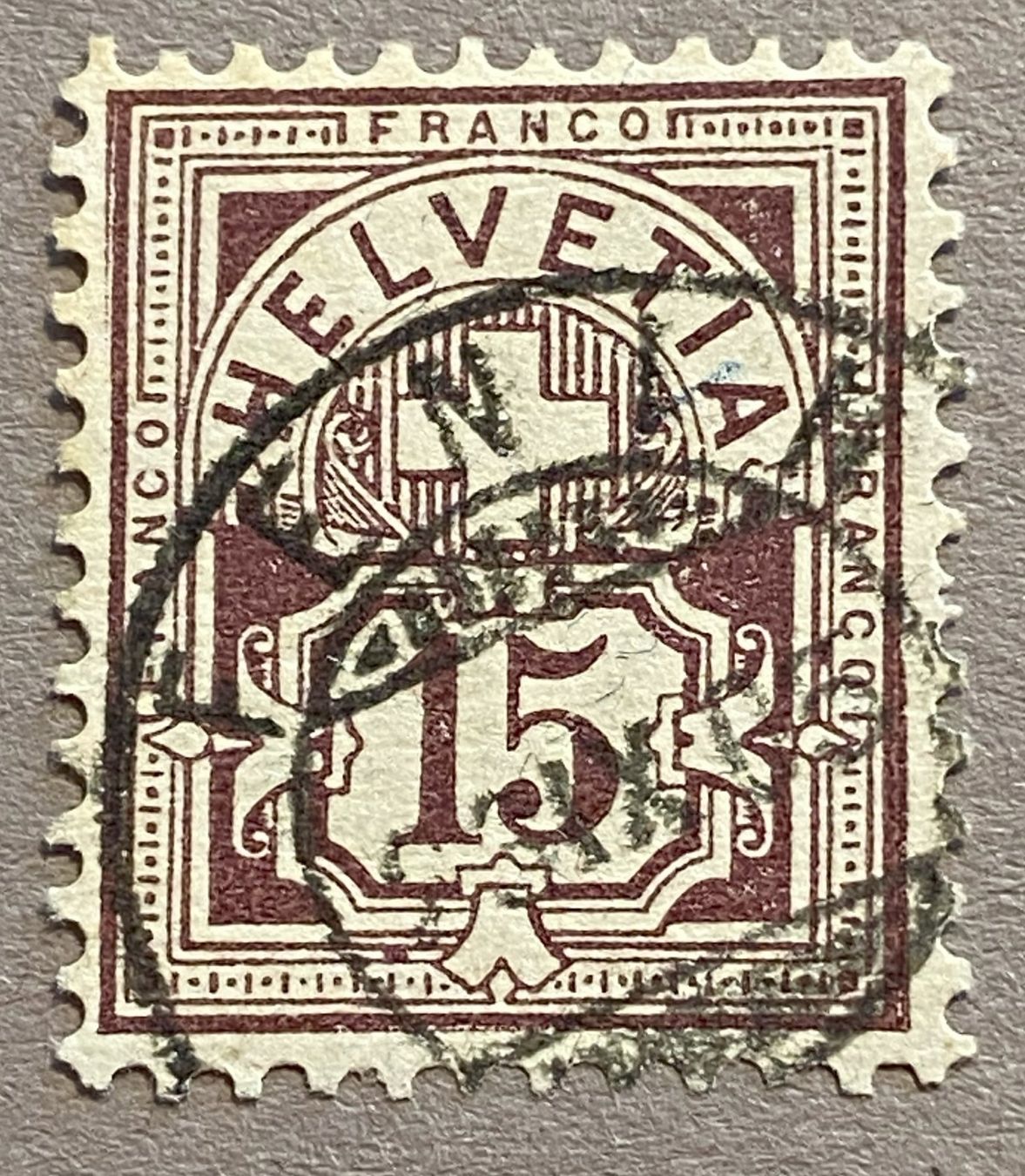 Alle Briefmarken: 64B Stempel Fenin, SBK 5.- – Gebraucht aus Steinhausen von yukon26