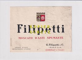Etikette - Moscato d'Asti spumante "Filipetti" /bd