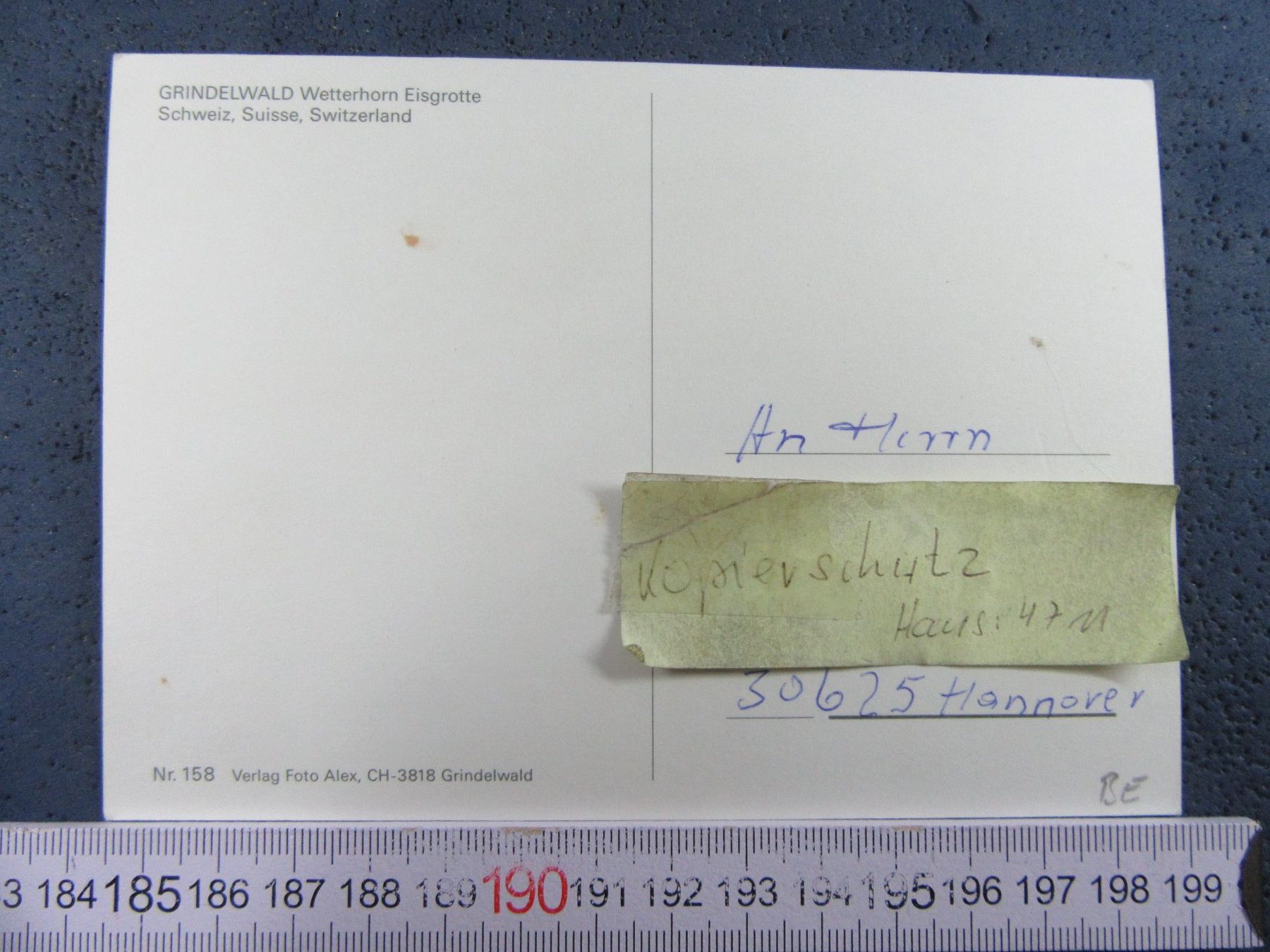 Cartoline postali: GRINDELWALD BEO AK OBERER GLETSCHER – Usato da Ettingen venduto da Hausi4711 1