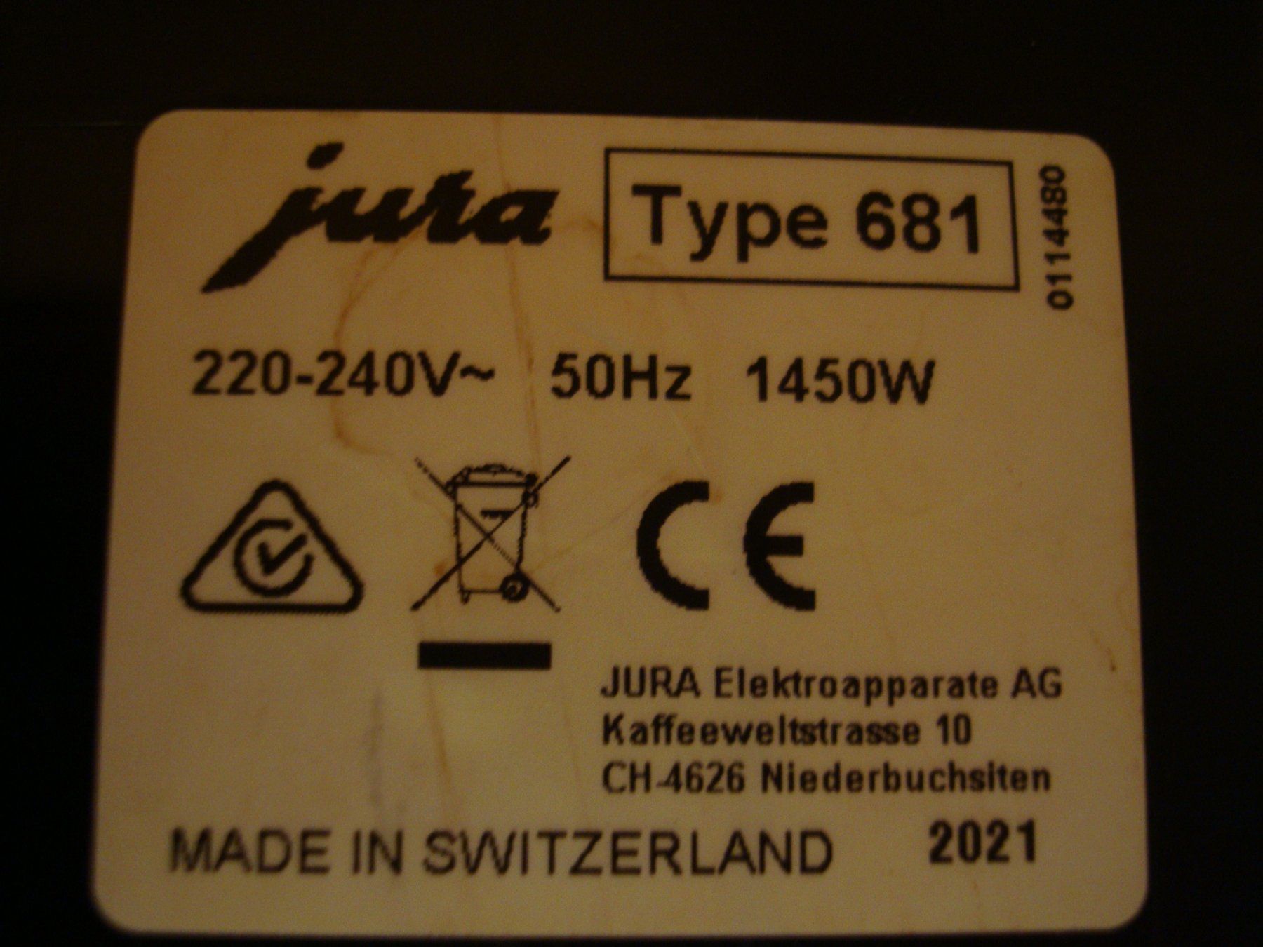 Jura Macchine per caffè & Macchine per espresso: Jura ENA Micro 101 Aroma+ – Difettoso da Affoltern am Albis venduto da Transportfreund 4