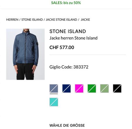 Stone Island Jacke Nummer L