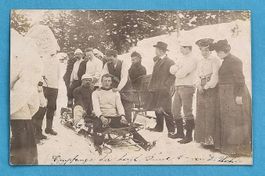 Davos - Bob - Schatzalp - bereit zur Abfahrt - 1906