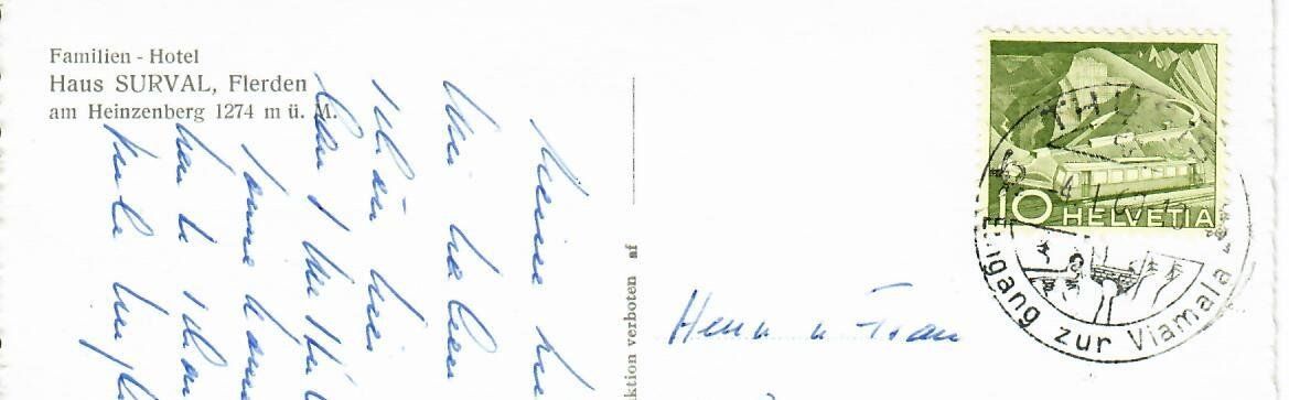 Cartoline postali: Haus Surval Flerden – Usato da Hochdorf venduto da Ziegel-16 1