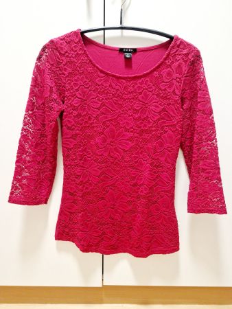 3/4tel Shirt mit Spitze, Top, Oberteil, pulli, Pullover