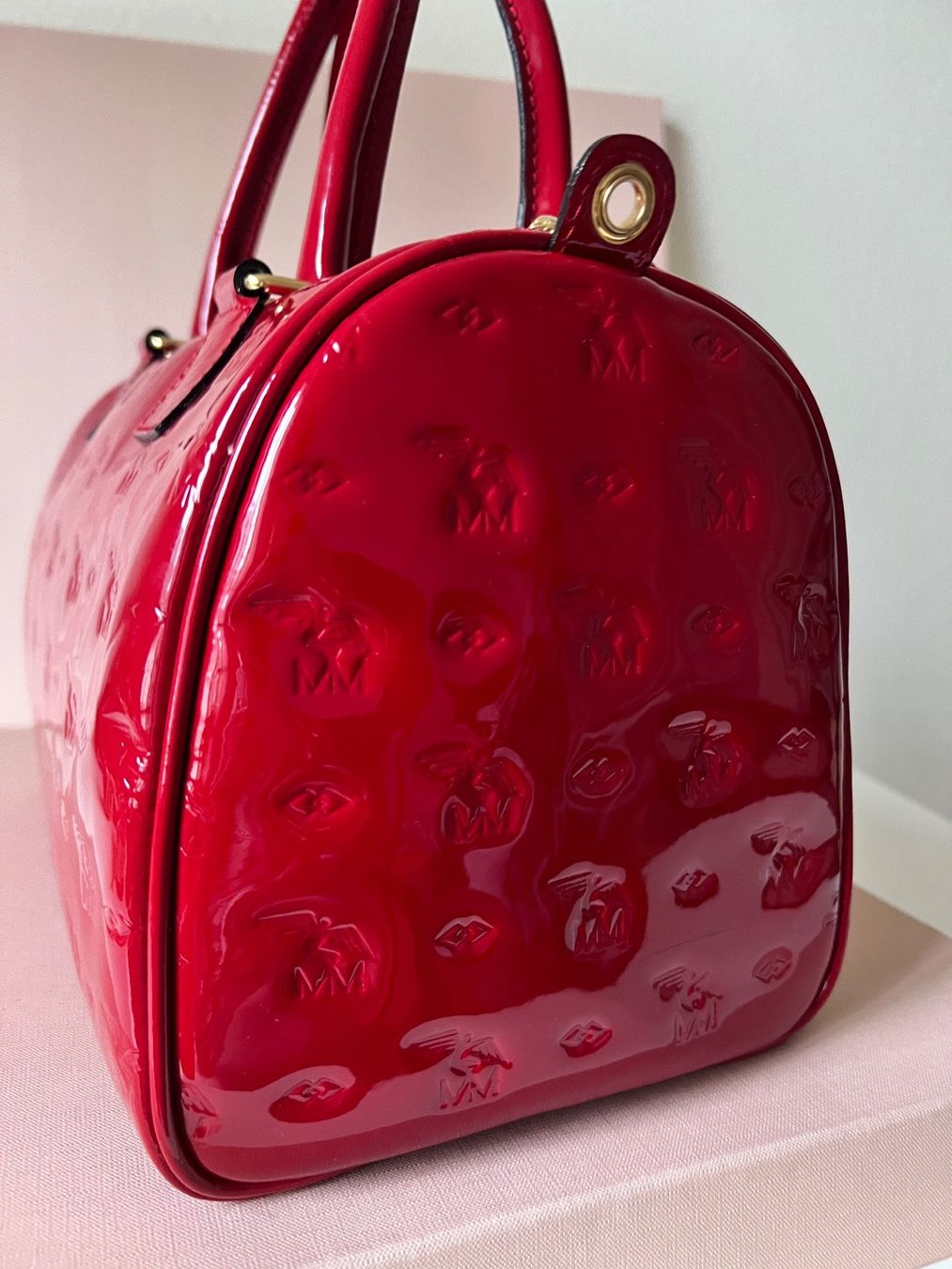 Maison Mollerus Borse da donna: Wunderschöne rote Maison Mollerus Tasche – Usato da Fischbach LU venduto da Dear.Luki 3