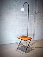 Schöner französischer Vintage-Lesetisch mit Lampe; 1930er