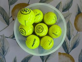 Golfball Set Titleist Practice gelb 8 Stück, gebraucht