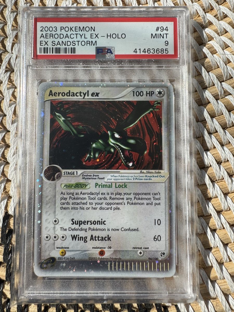 Pokémon Carte collezionabili: Aerodactyl ex 94/100 Sandstorm PSA 9 – Usato da Altendorf venduto da fivep