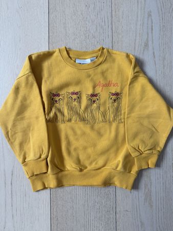 Mini Rodini Sweater Yellow Size 104/110 Dog Print