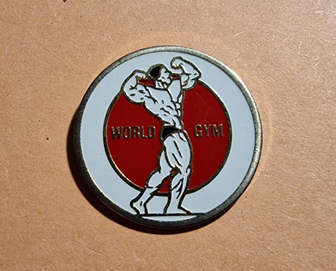 Placchette & Badge: Pin Bodybuilder World Gym – Usato da Härkingen venduto da specialshapes