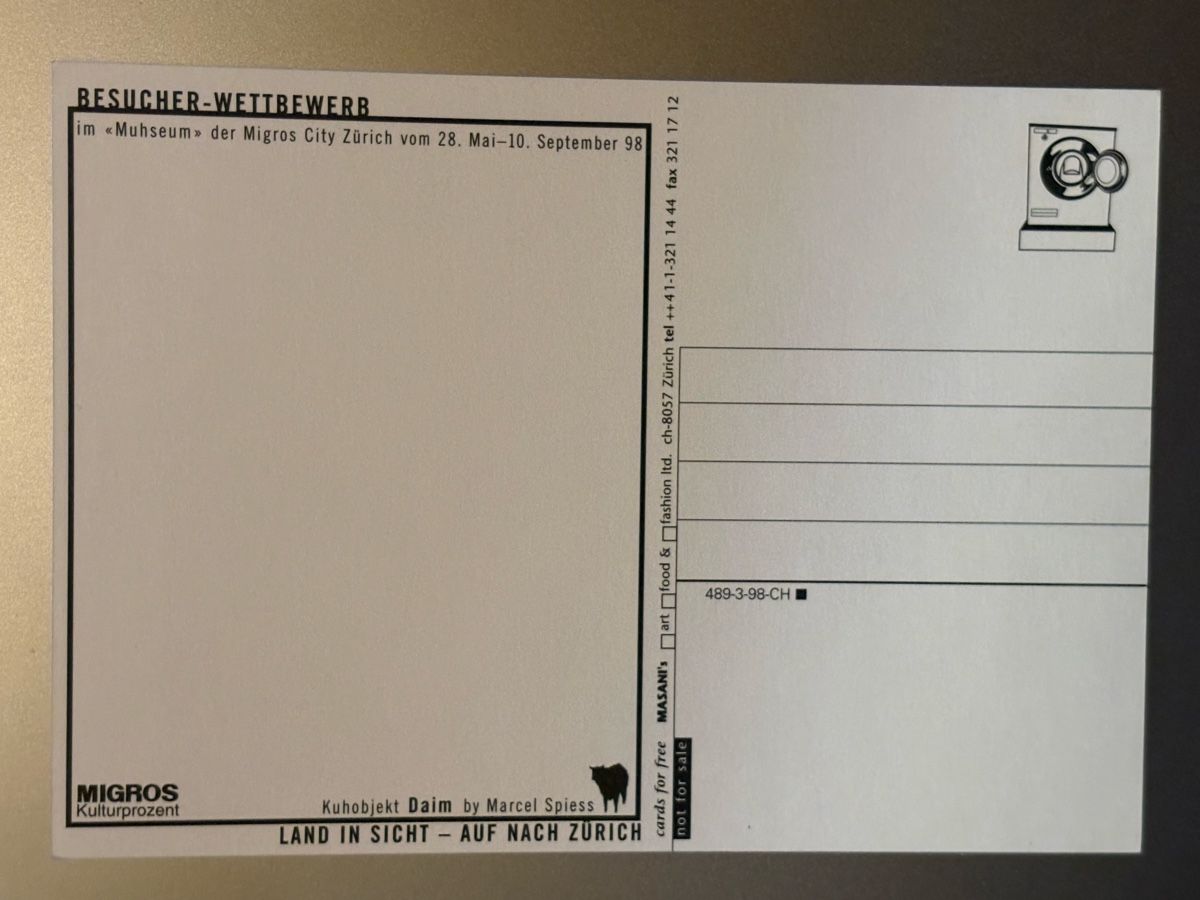 Cartoline postali: AK von Kühe Kunst Projekt / Daim – Nuovo (secondo la descrizione) da Rümlang venduto da resale35 1