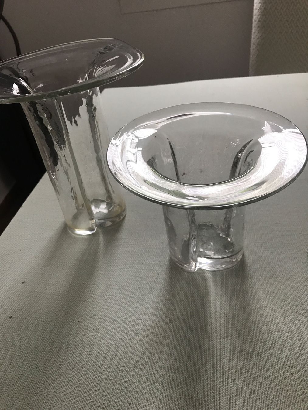 Glasi Hergiswil Vasi & Recipienti: 2er Set Hergiswil Glasvasen – Usato da Wettingen venduto da Andres54