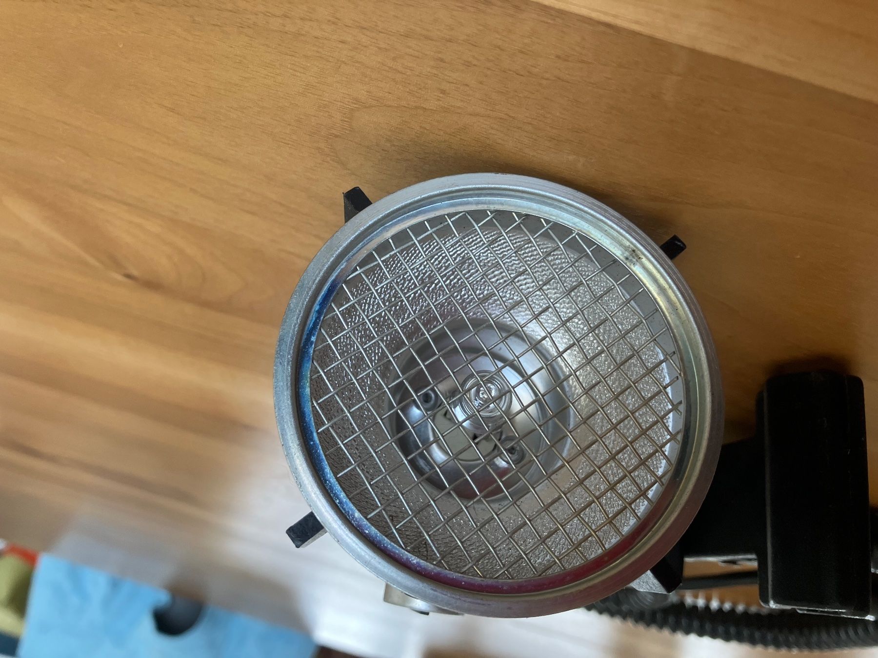 Lampade: Vintage Klemmspot / Lampe mit Spiralkabel, Schwarz 12Volt – Usato da Dintikon venduto da 51rh 3
