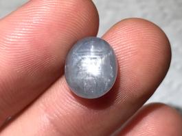 Sternsaphir Burma silbrig 9.9 Karat, Saphir, Star Sapphire