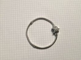 Damenarmband aus Silber mit Sternverschluss