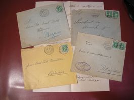 4 TELL KNABEN BRIEFE NACH RHAZÜNS + BRIEF VOM 16.12.1909