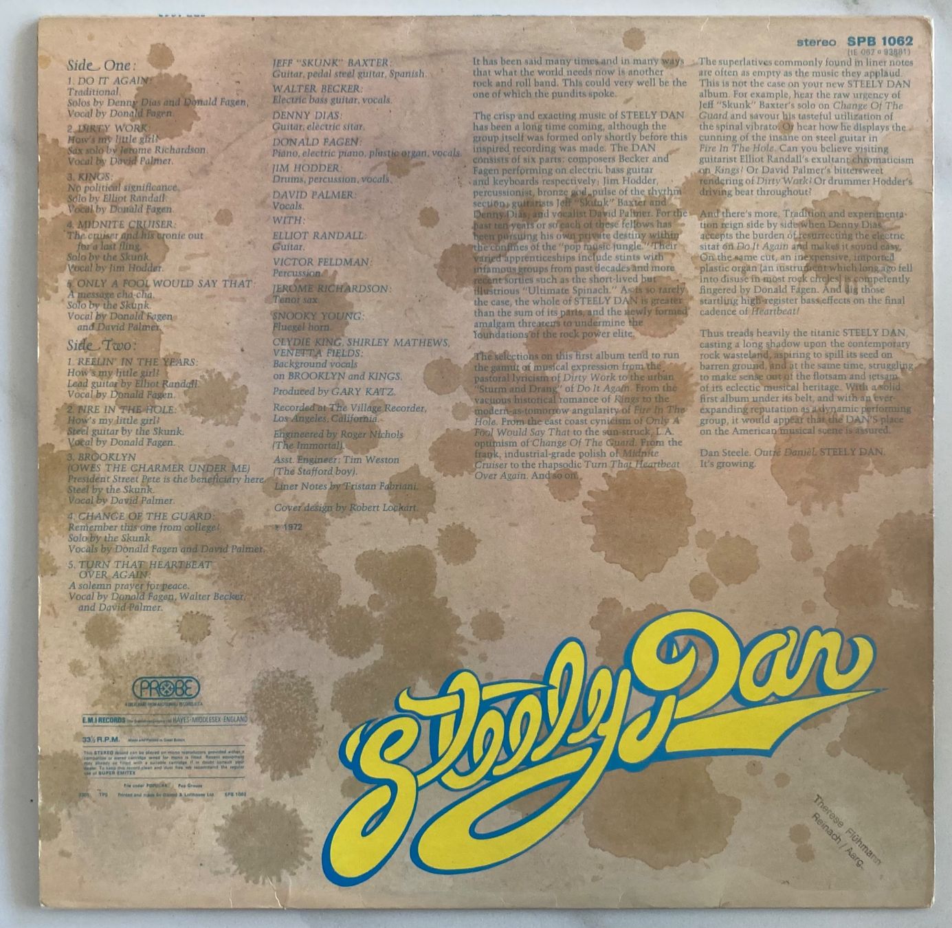 Vinyles: STEELY DAN - CAN'T BUY A THRILL – D'occasion à Poliez-Pittet par Newtown-Records 1
