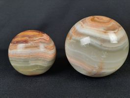 2 Steinkugeln Onyx