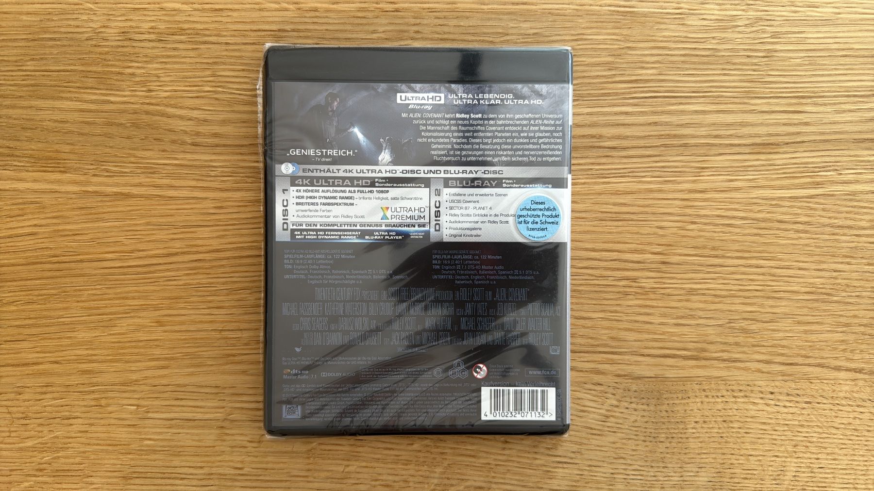 Alle DVDs: Alien: Covenant - 4K UHD Blu-Ray – Neu und originalverpackt aus Wallisellen von Art_Vendorlay 1