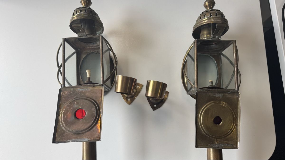Lampade: Antike Kutschenlampen – Usato da Dardin venduto da l.a.d.i.n.a 4