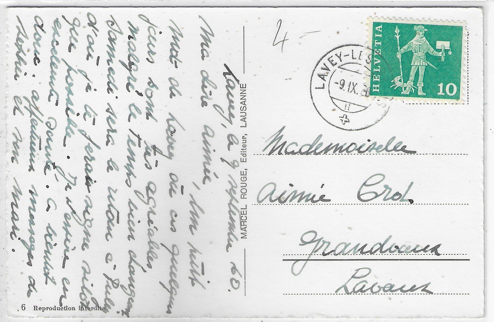 Cartoline postali: Lavey Les-Bains - Multiview – Usato da Ettingen venduto da Kartenplanet 1
