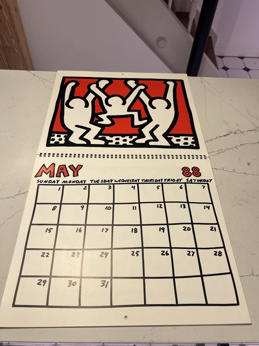 Kalender: Keith Haring Wandkalender 1988 – Gebraucht aus Aarburg von Annemarie16 6