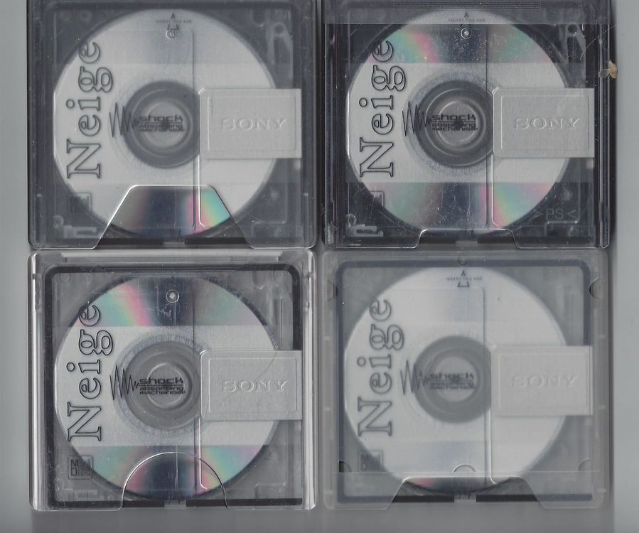 4 x SONY MiniDisc NEIGE 74 Recordable Kaufen auf Ricardo