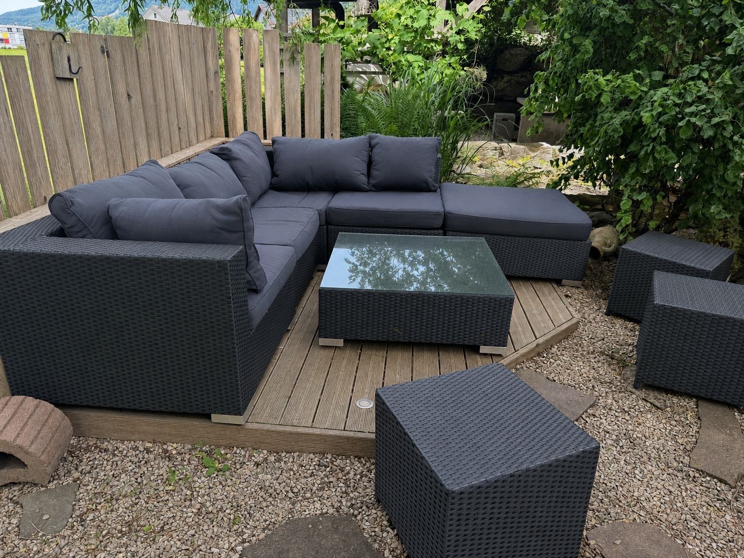 Divani: Gartenlounge Rattan inkl. Tisch – Usato da Oberurnen venduto da Tfcld5 1
