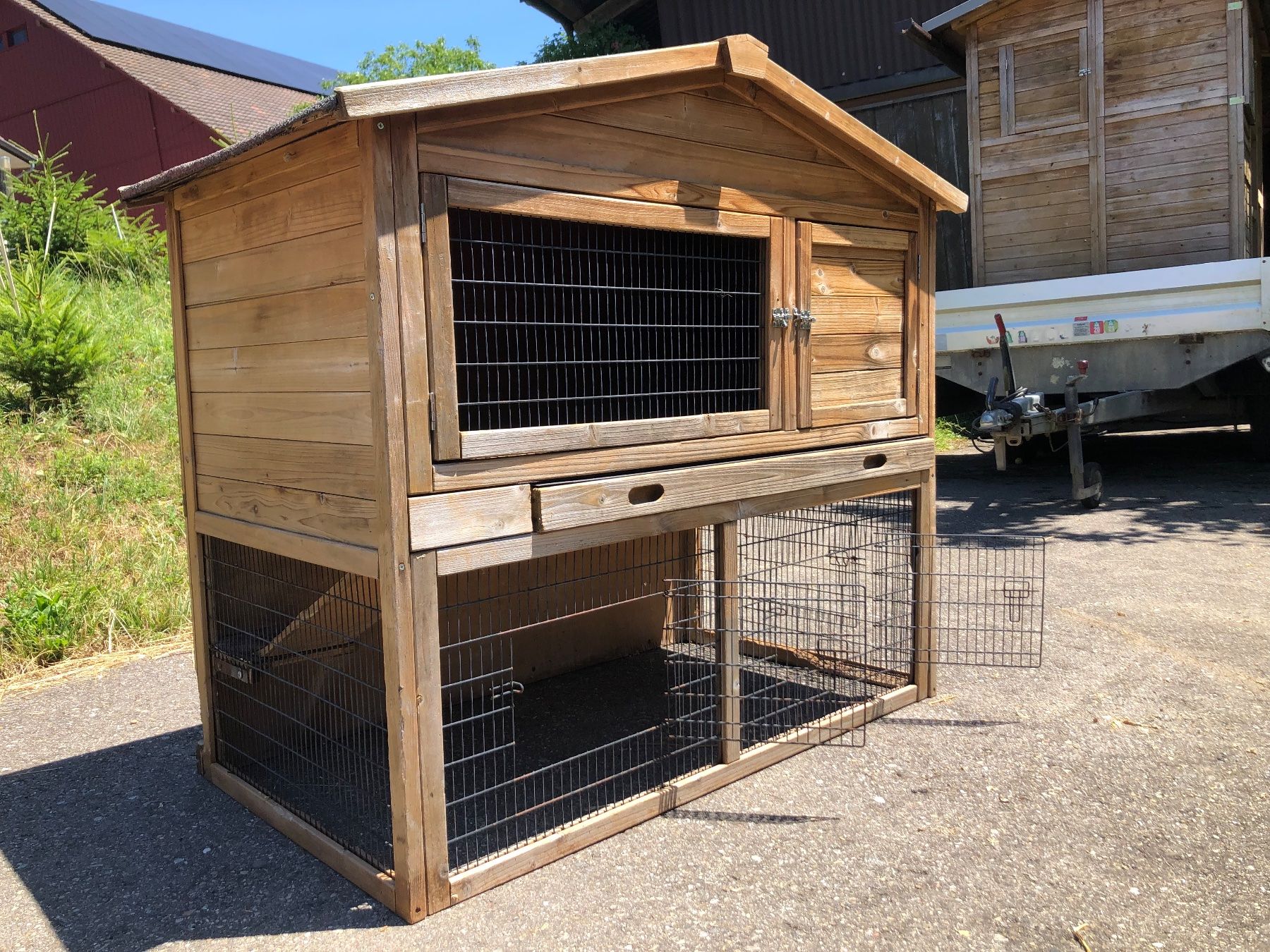 Gabbie, trasporto & Sicurezza: Kleintierstall für Meerschweinchen oder Kaninchen – Usato da Wängi venduto da LMN940