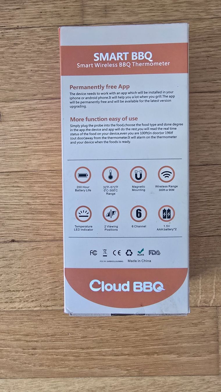 Sonstiges für Haushalt & Wohnen: Digitaler Grillthermometer Wireless "Te-Rich" – Gebraucht aus Rafz von Domimir 6