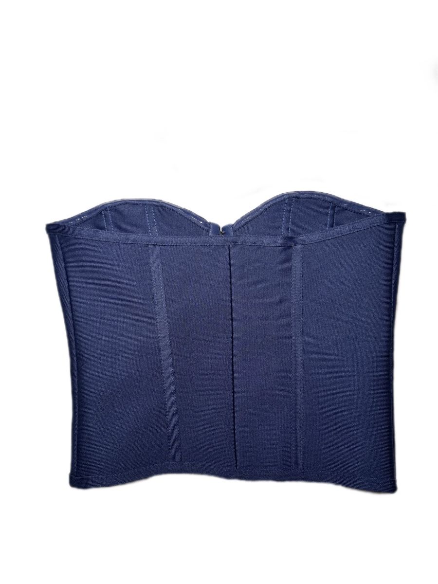 Bershka Top: PrettyLittleThing - Corset Top Navy – Nuovo (secondo la descrizione) da Zürich venduto da CBN_Fashion 1