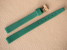 Certina vintage NOS Uhrenband 10mm grün Velours or.Schliesse