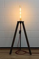 Dreibein-Lampe Buche inkl. LED-Leuchtmittel