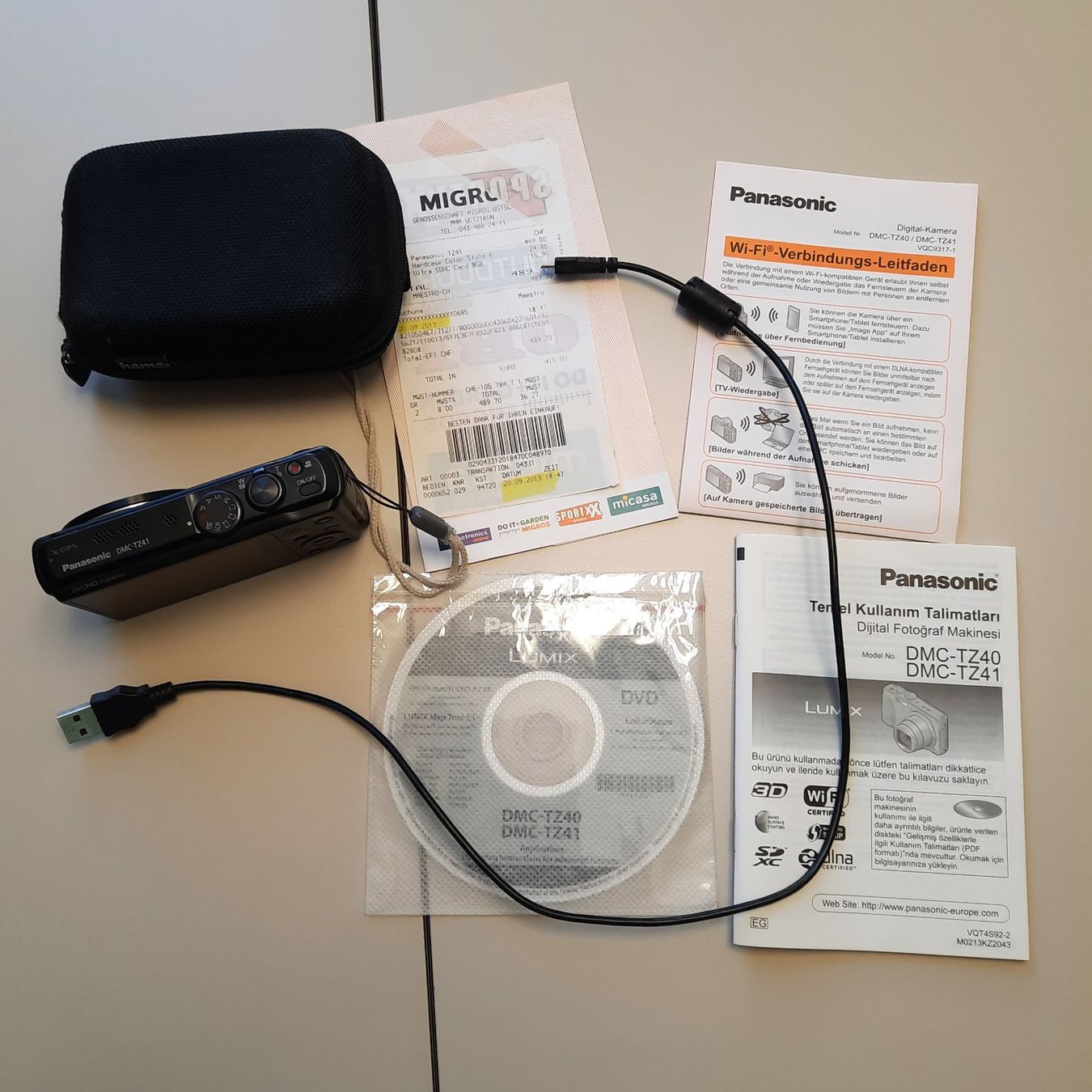 Panasonic Fotocamera: Lumix / Panasonic DMC-TZ41 mit Zubehör – Difettoso da Wetzikon ZH venduto da Frischbach