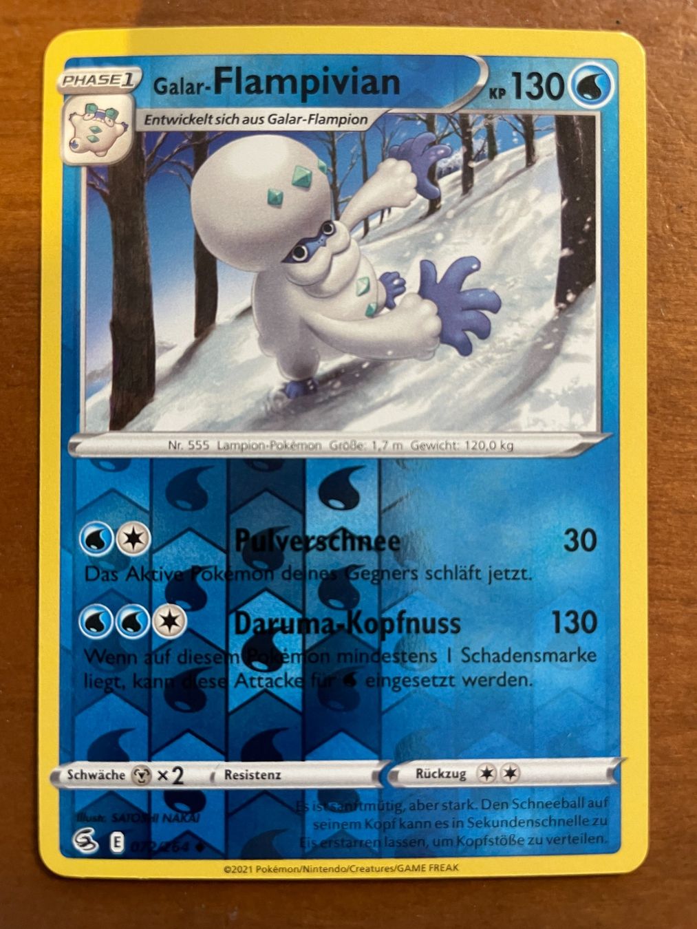 Pokémon Carte collezionabili: Pokemon Galar-Flampivian Reverse (Versand gratis) – Nuovo (secondo la descrizione) da Chur venduto da Angerson