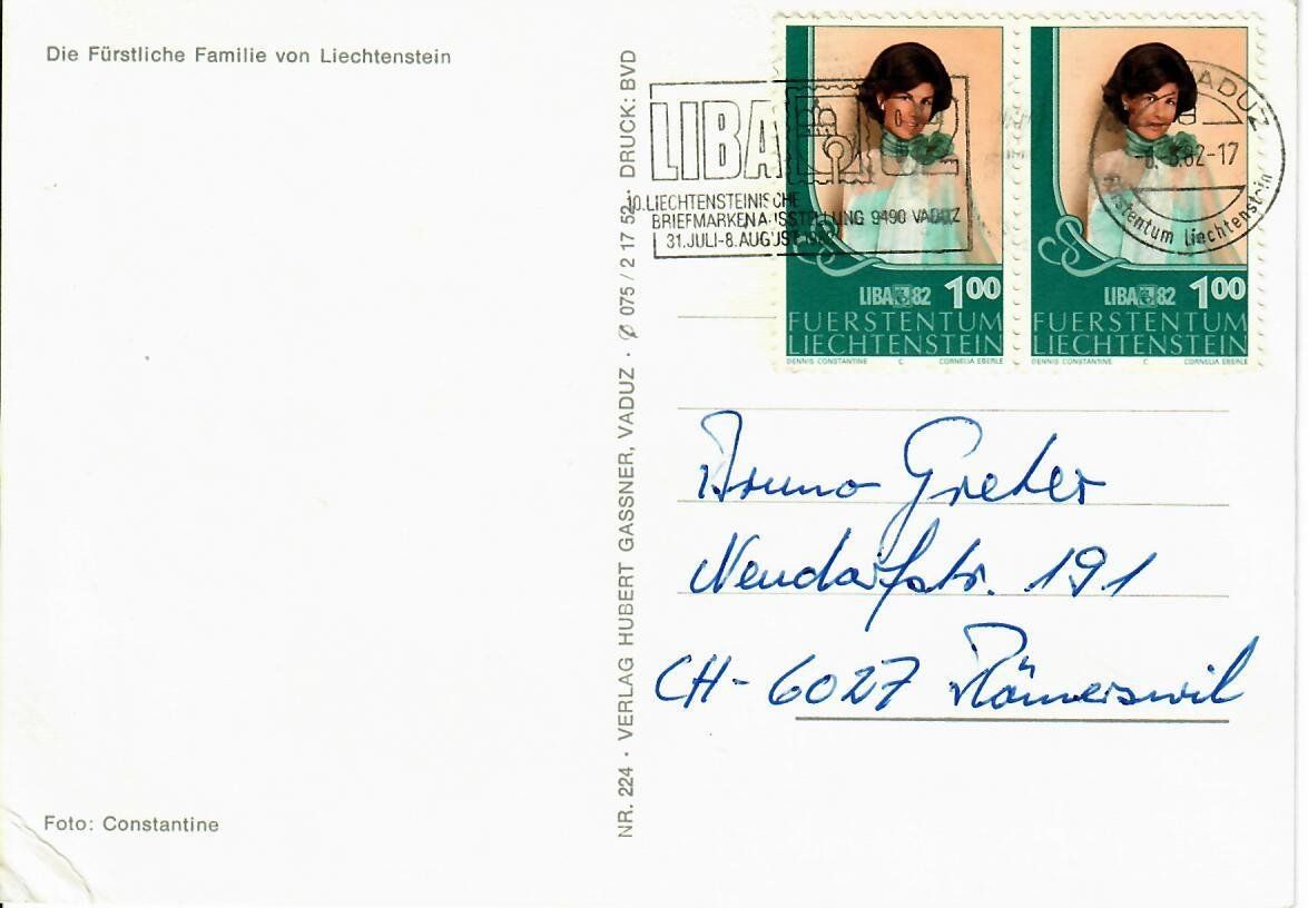 Cartoline postali: Liechtenstein – Usato da Hochdorf venduto da Ziegel-16 1
