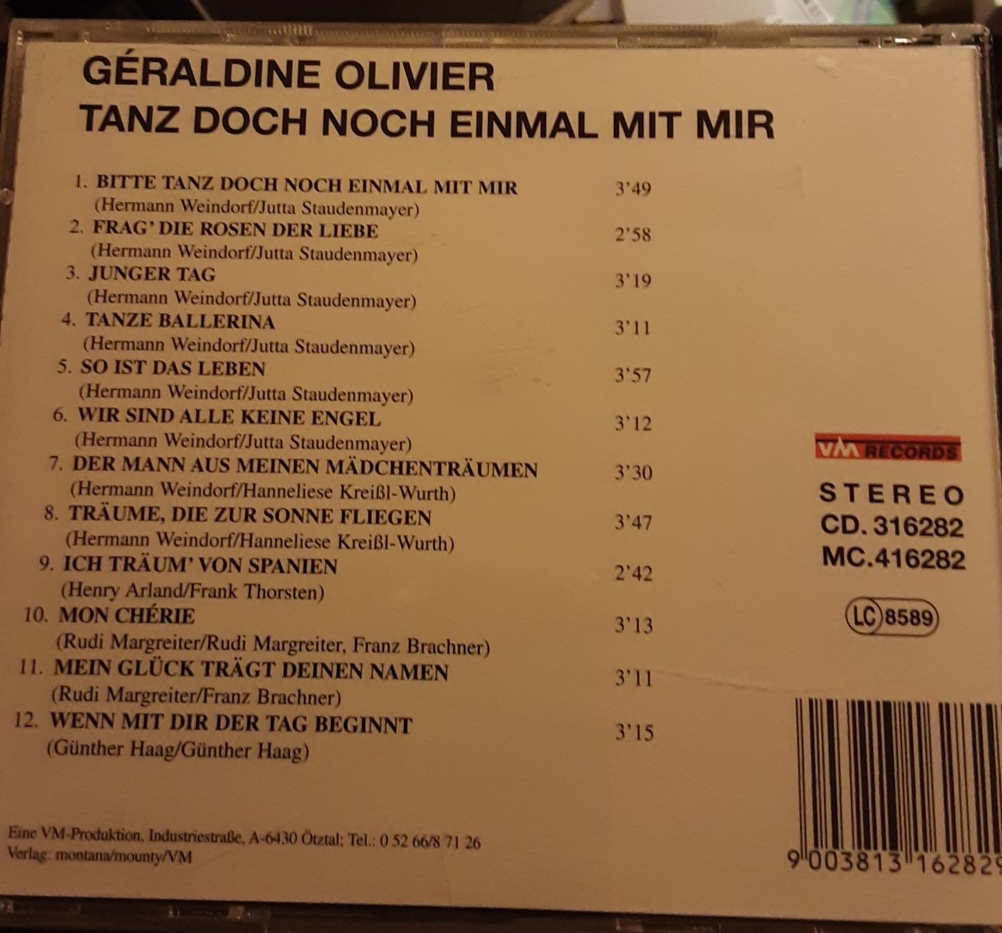CD: Géraldine Olivier - Tanz doch noch einmal mit mir - CD To... – Usato da Bremgarten AG venduto da musiccollector 1