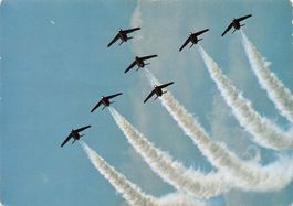 Kunstflugstaffel in Formation, gelaufen 1986