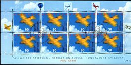 2001_Kleinbogen SBK 1016 ET gest.; "Schw. Stiftung Pro Aero"